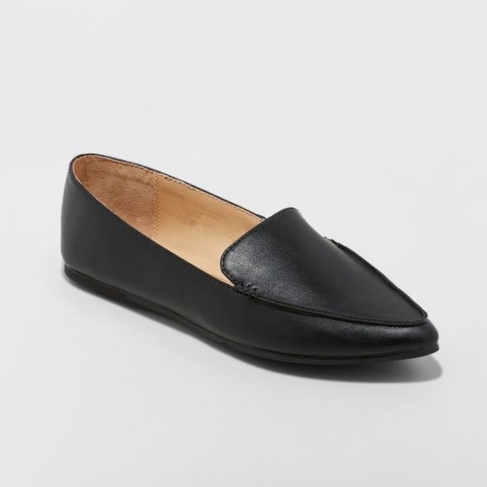 Black Pointed Loafers • WORN ONCE